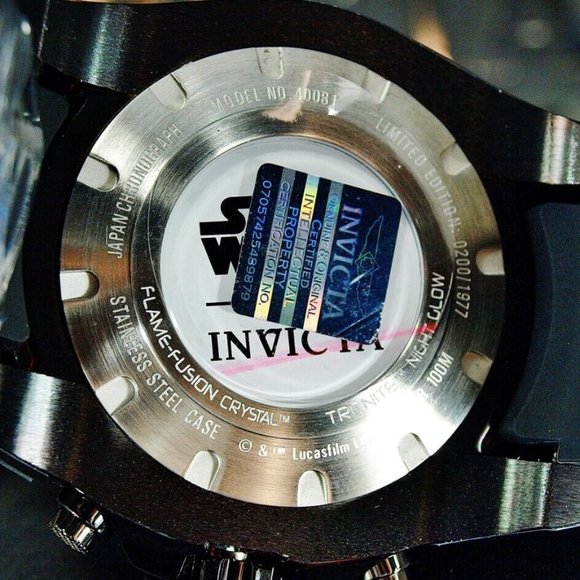 Star Wars Darth Vader Black Invicta Watch - Picture 2 of 8